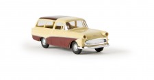 Brekina 20049 Opel Rekord P1 CarAVan beige/weinrot
 