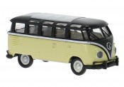 Brekina 31851 VW T1/2b Samba schwarz/beige 