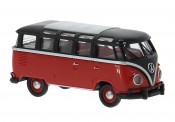 Brekina 31852 VW T1/2b Samba schwarz/rot 