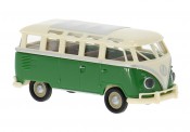 Brekina 31854 VW T1/2b Samba hellbeige/grün 