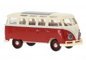 Brekina 31860 VW T1/2b Samba rot/elfenbein 