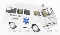 Brekina 34323 Dodge A 100 Bus Tampa Ambulance 