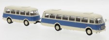 Brekina 58274 JZS Jelcz 043 m.Anhänger PA01 beige/blau 