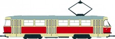 Brekina 64503 Tatra T3/T4 Straßenbahn Schwerin 