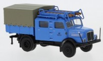 Brekina 71757 IFA S4000-1 Bautrupp Deutsche Post blau 