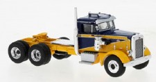 Brekina 85756 Peterbilt 281 SZM (3a) dunkelblau/gelb
 