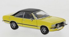 Brekina PCX870347 Opel Commodore B Coupe gelb/mattschwarz 