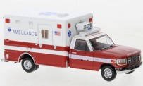 Brekina PCX870362 Ford F-350 Horton Ambulance weiß/rot 