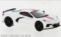 Brekina PCX870673 Chevrolet Corvette C8 weiß/rot 