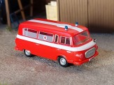 Modell Car Zenker 03-424 Barkas B1000 Bus KTW leuchtrot 
