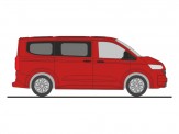 Rietze 11736 VW T7 Caravelle lintensive red 
