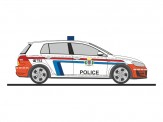 Rietze 53207 VW Golf VII GTI Police Luxenburg 