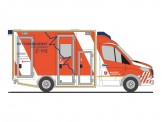 Rietze 76099 MB Sprinter GSF RTW Malteser Oldenburg 
