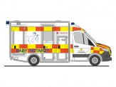 Rietze 76151 MB Sprinter GSF RTW Neuss/Baby-Notarzt