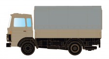 Lemke Minis 4830 DAF 900 mit Pritsche/Plane, neutral 