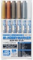 Mr. Hobby CMS-01 Mr Hobby: Metallic Marker Set 