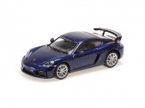 Minichamps 870067600 Porsche 718 Cayman GT4 (981) blau-met. 