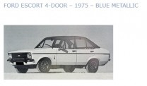 Minichamps 870080060 Ford Escort Mk II (4t) blau-met 1975 