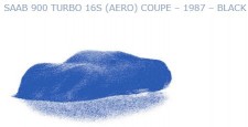 Minichamps 870170121 SAAB 900 Turbo 16S (AERO) Coupe schwarz 