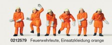  0212579 Feuerwehrleute, Einsatzkleidung orange 
