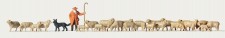 Merten 0212583 Schäfer mit Schafherde und Hund 