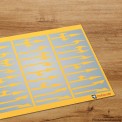 Mobax DE-G-06-N Pfeile-Set Autobahn gelb 