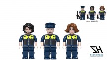 STONE HEAP SH-9045 Minifigurenpack Heapies - Polizei 