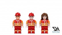 STONE HEAP SH-9046 Minifigurenpack Heapies - Feuerwehrleute 