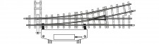 Bemo 4007000 Weiche links 12° elektrisch 