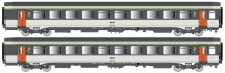 LS Models 41220 SNCF Personenwagen-Set 2-tlg. Ep.4 