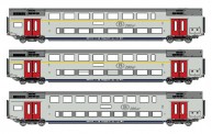 LS Models 43104DC SNCB Doppelstockwagen M6 Set 3-tlg Ep.6 