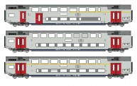 LS Models 43602AC SNCB Doppelstockwagen M6 Set 3-tlg Ep.6 