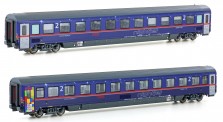 L.S. Models 97024 OeBB NightJet bmz バラ LS Models 97024 - 3pc Night Jet Passenger Coach Set WLABmz