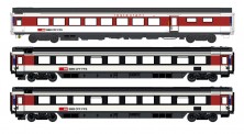 LS Models 97034DC 3er Set Personenwagen Bpm + WRm SBB, Ep 