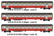 LS Models MW2108-2AC 3er Set Personenwagen EW III SBB, Ep.IV 