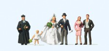 Preiser 10057 Brautpaar, evangelischer Geistlicher 