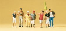 Preiser 10455 Fremdenführerin, Touristen 