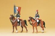 Preiser 10460 Garde Républicaine zu Pferd.Fahnengruppe 