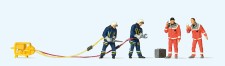 Preiser 10625 Feuerwehrmänner in moderner Einsatz- 