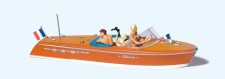 Preiser 10689 Motorboot Riva Ariston mit Besatzung (2)