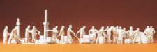 Preiser 16348 An der Güterhalle. 21 unbemalte Figuren. 