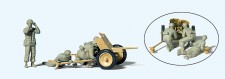 Preiser 16628 Fallschirmjäger mit 3,7cm PAK. Deutsches 