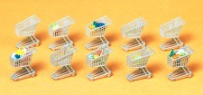 Preiser 17224 Einkaufswagen. 10 Stück im Bausatz 