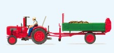 Preiser 17940 Ackerschlepper Fahr mit Einachs-Dung- 
