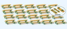Preiser 24707 20 Biertischgarnituren. Bausatz 