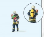 Preiser 28251 Feuerwehrmann, Kind rettend. 