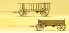 Preiser 30413 Abgestellter Leiter- und Kastenwagen 