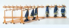 Preiser 31024 Feuerwehrgarderobe.3 mobile Modelle und 