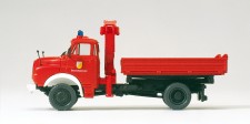 Preiser 31201 Dreiseitenkipper mit Ladekran. Feuerwehr