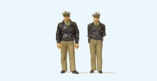 Preiser 65363 Polizisten stehend. Grüne Uniform. BRD 